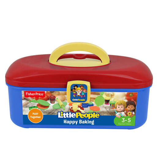 [70% neu] Fisher-Price handgefertigtes farbigem Ton-Ton-Werkzeug-Werkzeug, das keine Hände für Kinder in der frühen Bildung von Kindern ist, Happy Baking FPP025