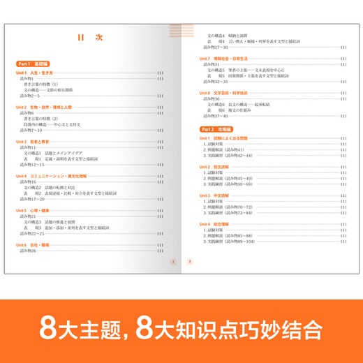 日语红蓝宝书系列 橙宝书 新日本语能力考试N2读解 阅读（详解+练习）