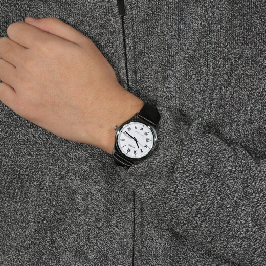 Casio (CASIO) Casio watch men's watch Simple and fashionable watch Casual simple business waterproof pointer watch for boyfriend White belt MTP-V006L-7B