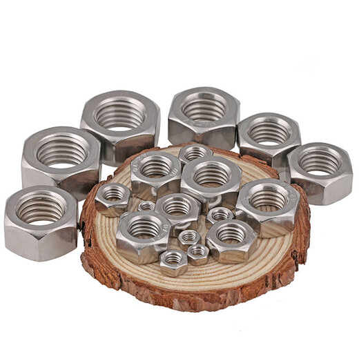 316/304 stainless steel hexagonal nut complete set hexagonal nut screw cap bolt nut DIN934 M8 25 pieces 304 coarse thread