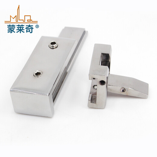 Monlage glass latch shower room accessories bathroom glass sliding door lock middle lock bathroom sliding door lock without punching 02 models U-shaped glass lock 1 price