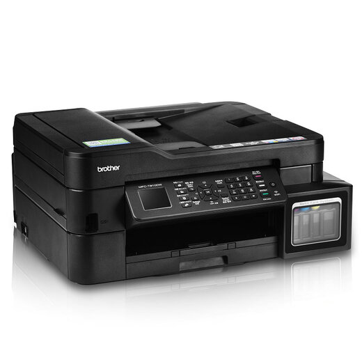 兄弟MFC-T930DW彩色墨仓照片连供加墨无线双面打印复印扫描传真机一体机手机无线远程家用办公 官方标配+四色原装墨水一套