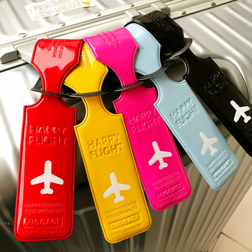 Gluekind fashion luggage tag boarding pass identification tag luggage tag suitcase tag overseas travel supplies yellow