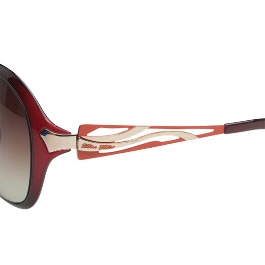 Helen Keller Helen Keller Women's acetate orange progressive frame gray progressive lens polarized glasses sunglasses H8229P97