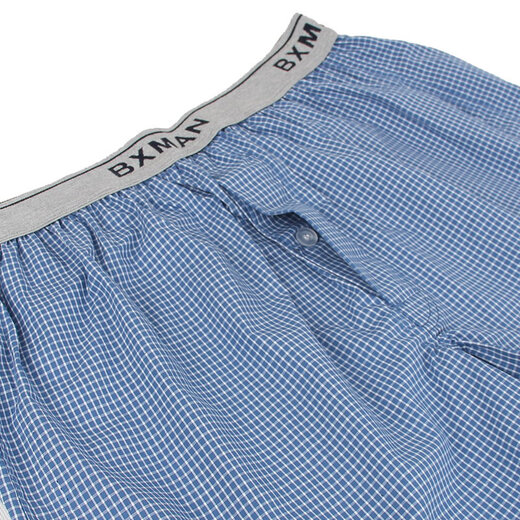BXMAN Summer Loose Men's Underwear Men's Boxer Pure Cotton Woven Aro Pants Pajamas EW550015 XL