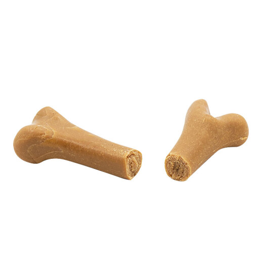 YAHO dog teething sticks beef flavor 230g*bag about 8CM*10 pieces packed with small and medium-sized dog bones bite-resistant dog chew gum teeth cleaning bone stick snacks for training