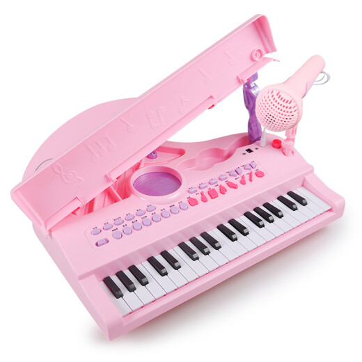 Ozhijia children's electronic keyboard early education educational toys dream small piano beginners music instrument with microphone children's toys girls toys birthday gifts
