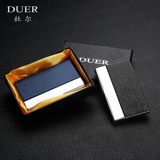 Duer business card holder for men's business high-end creative simple business card box for women's professional exhibition gift custom printed logo Korean ancient bronze