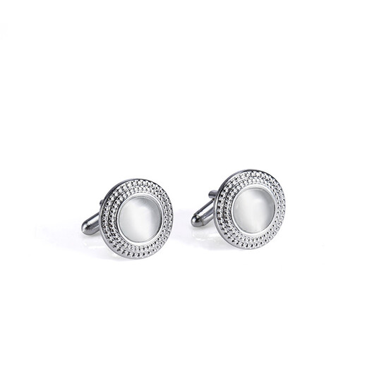 Guillaume (G MONS) French shirt cuffs Gentleman black metal Men's French shirt cufflinks 20 shopping malls same style 067-sapphire blue