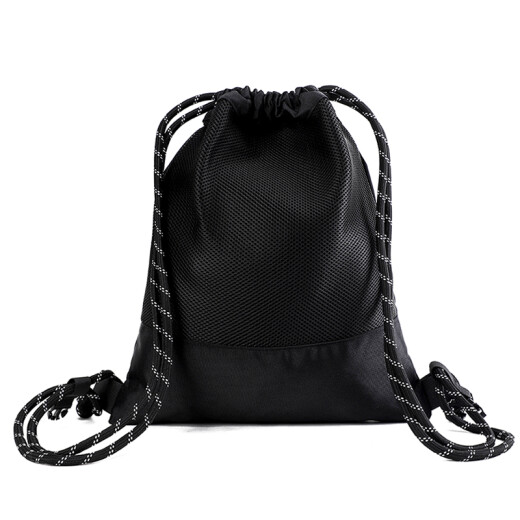 Tianyi TINYAT sports backpack men's football basketball bag badminton training fitness bag drawstring backpack women's drawstring pocket 118 black