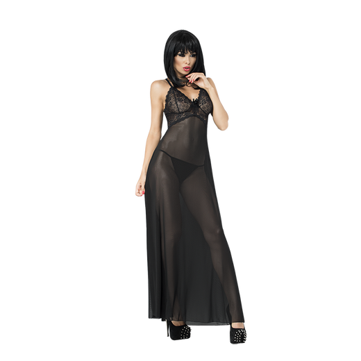 
CHILIROSE imported sexy lingerie sexy pajamas slit long skirt open-stitch leaking breasts sexy transparent bra underwear suspender short skirt thong suit red CR-3883 slit long skirt L/XL large size 118-148Jin[Jin equals 0.5 kg], 160-178CM