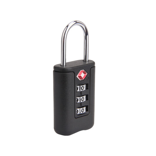 RESET password lock small TSA password padlock for overseas travel to Europe and the United States easy security check trolley suitcase bag lock locker drawer lock black RST-208