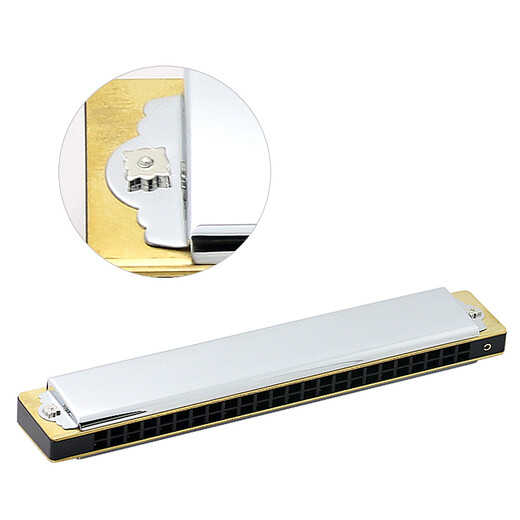 
TOMBO Japanese 24-hole polyphonic harmonica for children beginners hope series Adult professional performance level 6624S 24-hole-C-tune-modified copper grid-professional performance