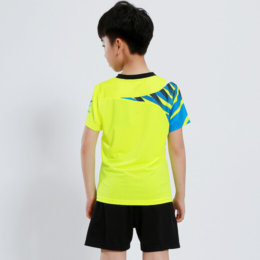Saisie de badminton pour enfants à séchage pour garçons et filles à manches courtes d'été et secondaire des élèves de tennis de table uniformes uniformes uniformes de la compétition de sports de sport Uniforms de concours de vêtements de sport