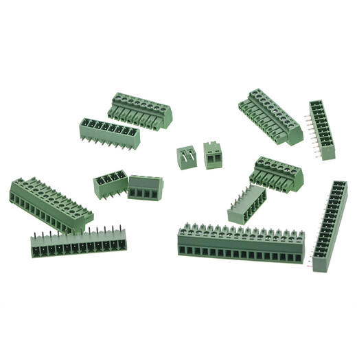 TaoTimeClub 3.81MM 插拔式接线端子 直针弯针 KF2EDG-3.81 6P直脚一套