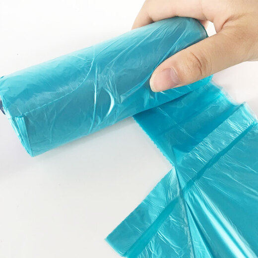 Miaojie vest garbage bag blue 50*70cm 20 pieces single-sided 0.9 wire point break large size