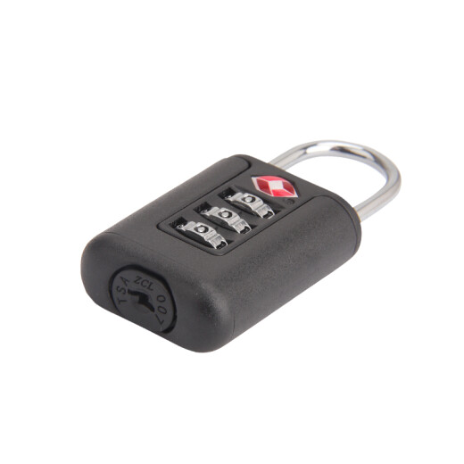 RESET password lock small TSA password padlock for overseas travel to Europe and the United States easy security check trolley suitcase bag lock locker drawer lock black RST-208