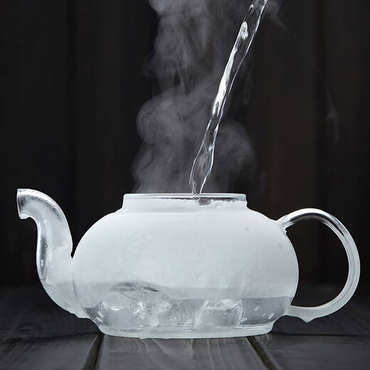 Mesni heat-resistant glass teapot, teapot, flower teapot, thickened glass tea set with filter, upgraded version 900ml