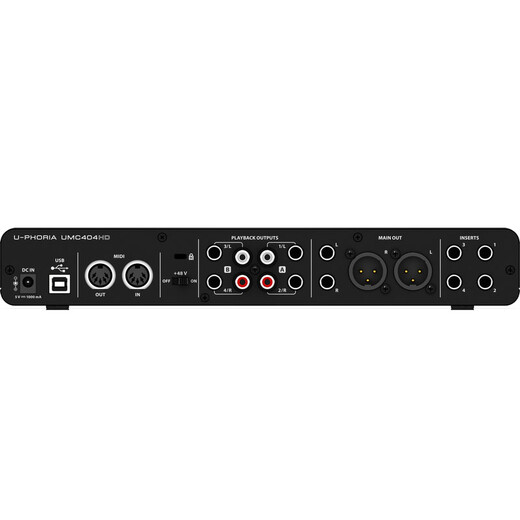Behringer UMC404HD external sound card (level 4, 4 audio interfaces, USB interface, 4 in*4 out audio interfaces