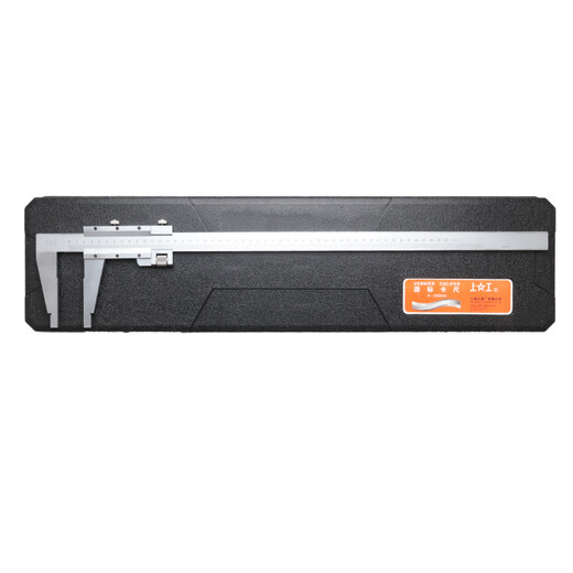 Shanggong Vernier caliper 0-1000mm, graduation value 0.02, measuring claw length 100, mechanical vernier caliper, lower measuring surface, oil level line card, carbon steel oil level caliper, high precision