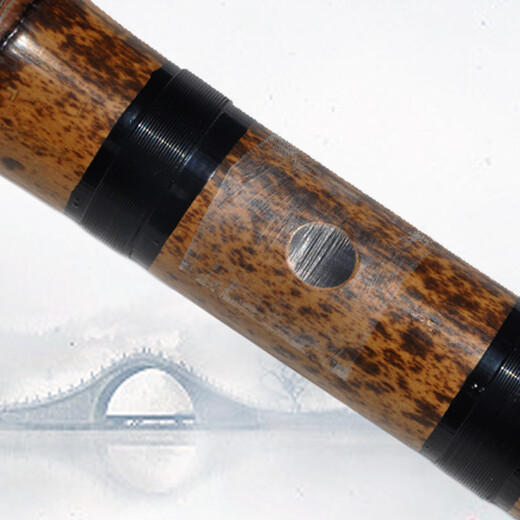Flauta de flauta fina de bambú de bambú de Guanzi Flauta horizontal para principiantes calificados y rendimiento de estilo antiguo y niñas C Tune + conjunto completo de accesorios