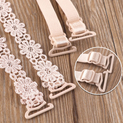 Bura de flores de encaje hueco de hombro doble con correa de ropa interior correa para hombro invisible para mujeres accesorios de encaje