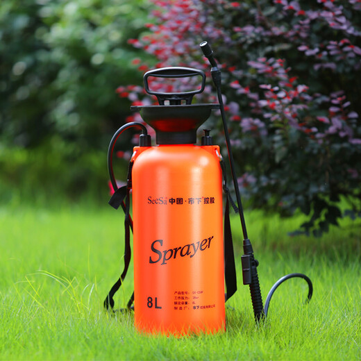 Shixia (seesa) Shixia brand watering kettle, gardening watering kettle, watering flower, pesticide sprayer, agricultural manual air pressure sprayer 8L with all-copper telescopic pole