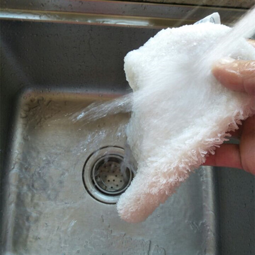 Home KATEI STORY Japanese bamboo fiber dishcloth, absorbent, not easy to shed lint, thickened towel, pure cotton yarn, kitchen dishwashing artifact, household 1 pack