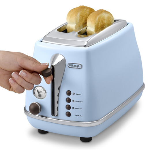 Delonghi CTOV2103.AZ toaster icona retro breakfast series household bread machine ocean blue 2-piece