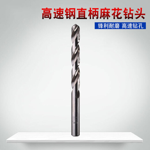 Dongcheng electric hand drill twist drill bit high speed steel straight handle iron plate wood soft metal drilling 10.0mm