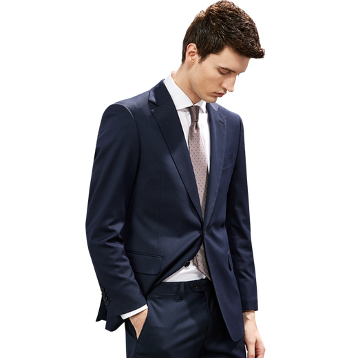 KEA spring and summer suit men's business slim professional formal attire groomsmen wedding suit navy blue groom wedding navy blue 170/88A(46A)