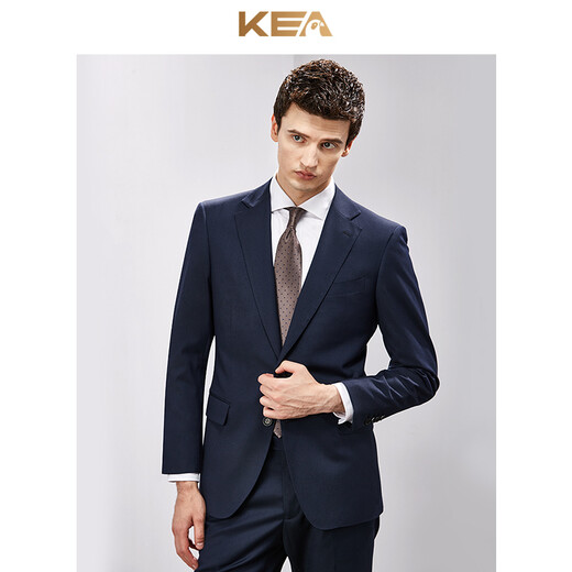 KEA spring and summer suit men's business slim professional formal attire groomsmen wedding suit navy blue groom wedding navy blue 170/88A(46A)