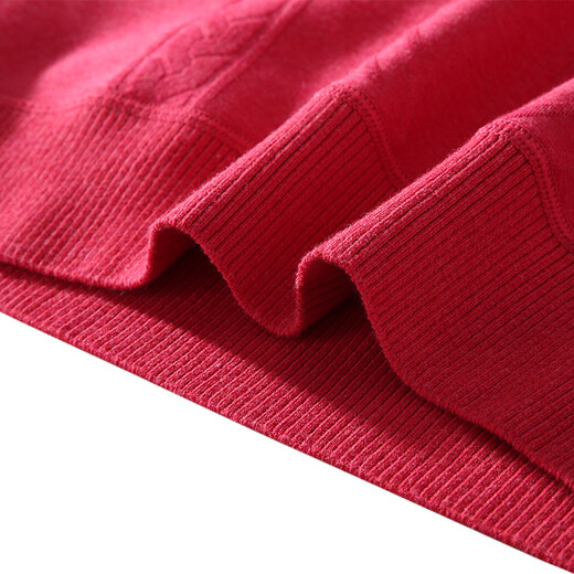 Silk Bird TINSINO thermal underwear for men and women, round neck, thickened warm soft velvet imitation sweater thermal suit, hemp red L (165/95)