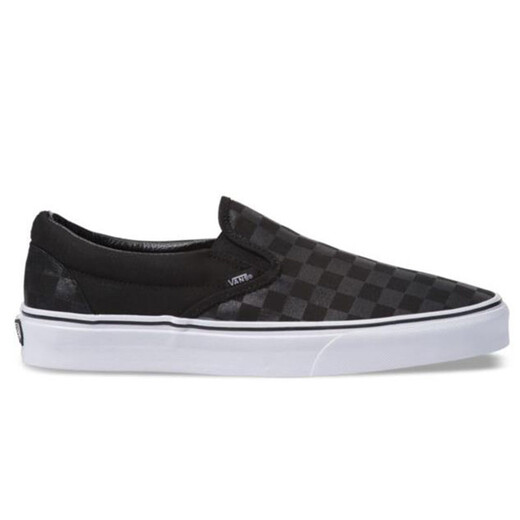 VANS sports shoes men's shoes women's shoes casual shoes classic chess board canvas shoes SlipOn one-foot couple fashion BLK/BLK CHECK black summer spring and autumn breathable 40.5 size/M8/W9.5