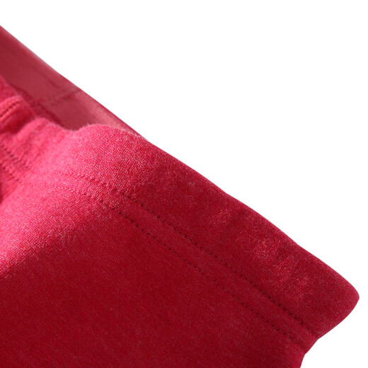 Silk Bird TINSINO thermal underwear for men and women, round neck, thickened warm soft velvet imitation sweater thermal suit, hemp red L (165/95)