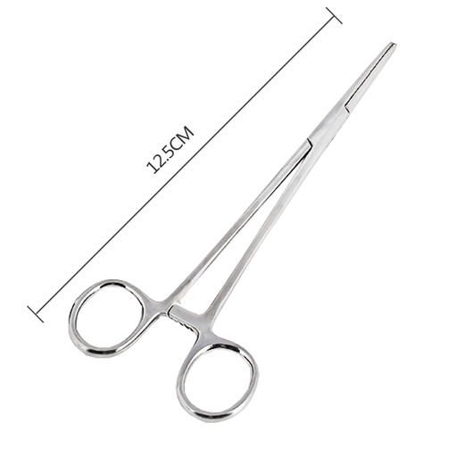 Chongxianweng dog hair plucking pliers pet ear hair plucking pliers Teddy Bichon ear cleaning supplies cat ear cleaning supplies hair plucking pliers straight head (small size 12.5CM)