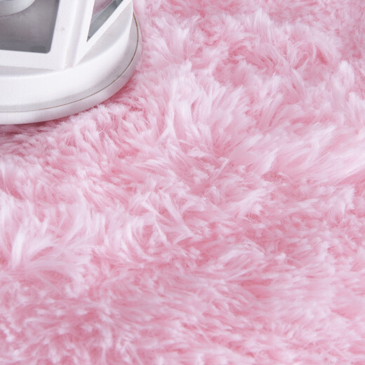 Fuju peach velvet carpet non-slip bedroom bedside bay window blanket 80*160cm peach pink