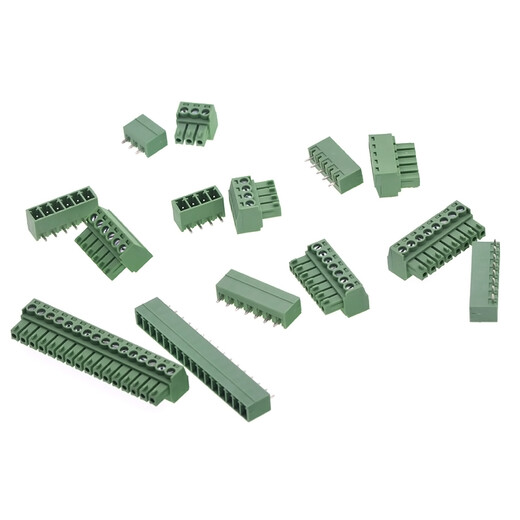 TaoTimeClub 3.81MM 插拔式接线端子 直针弯针 KF2EDG-3.81 6P直脚一套