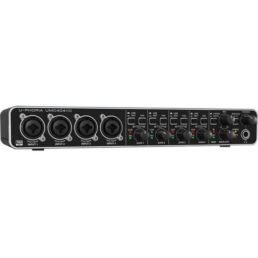 Behringer UMC404HD external sound card (level 4, 4 audio interfaces, USB interface, 4 in*4 out audio interfaces