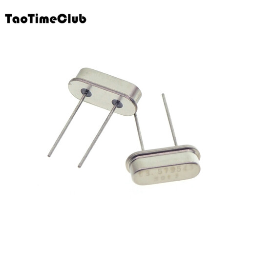 TaoTimeClub quartz crystal oscillator plug-in two-pin HC-49S passive clock crystal 3.579545MHz-40MHz 3.579545M plug-in two-pin (5 pieces)