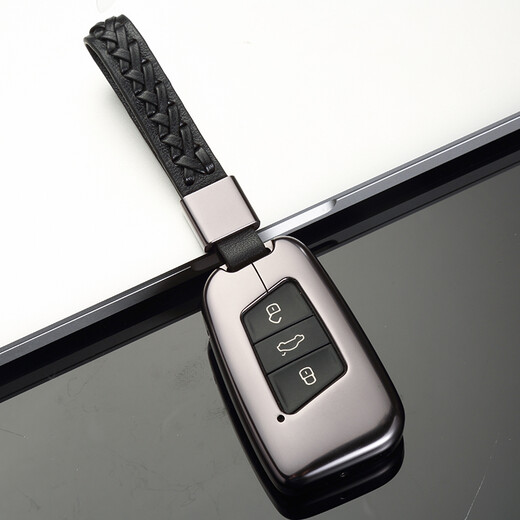 Digalen Metal Volkswagen Magotan Key Set Brand New Passat CC Magotan B8 Car Key Case Cuffing Buckle Modified Men and Women Rose Gold + Genuine Leather Fashion Key Rope Volkswagen Special Key Shell