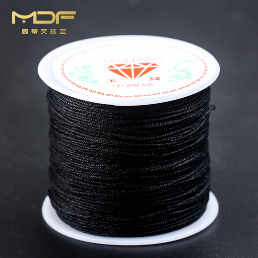 Chaodian No. 72 jade thread red rope braided hand rope Chinese knotted rope red thread pendant lanyard colorful rope diy handmade rope red diameter about 0.8mm/length about 40m