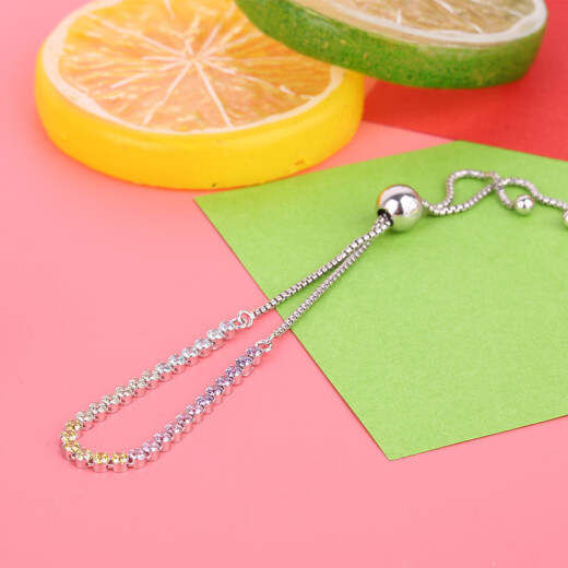 送女友 潘多拉（PANDORA）缤纷闪耀手链925银饰品590524PCZMX 2