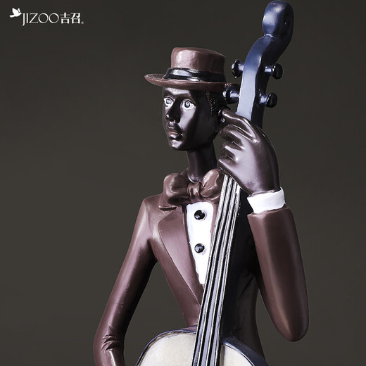 Jizhao TV Cabinet Entrance Decoration Living Room Decoration Office Home Retro American Soft Decoration Figure Sculpture Artwork Jazz Band
