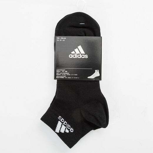 Adidas Adidas Sports Socks Men and Women Sweat-absorbing Breathable Mid-Card Men's Socks Sports Badminton Socks Basketball Socks [White] 3 pairs DZ9435 34-38 sizes