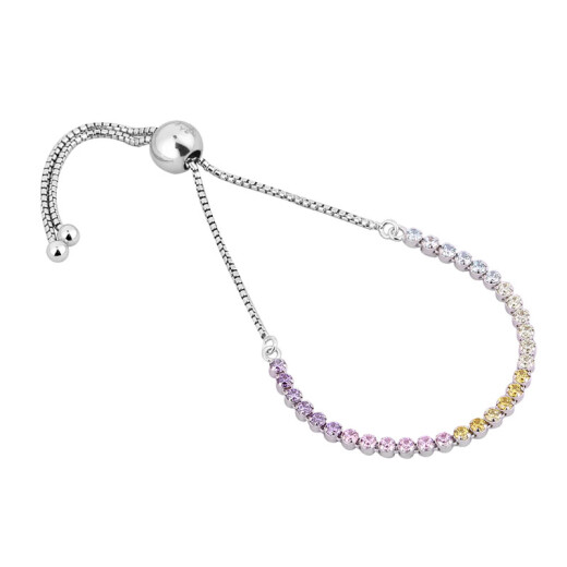 送女友 潘多拉（PANDORA）缤纷闪耀手链925银饰品590524PCZMX 2