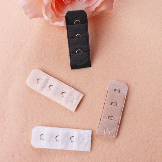 Wantao one-row elastic bra extension buckle shoulder strap one bra extension strap connector 1 single-row button back hook white