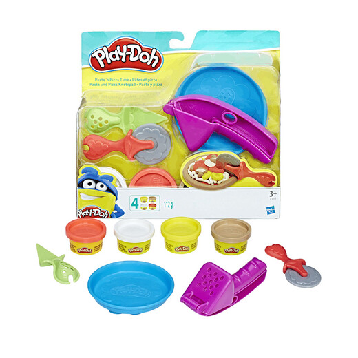 [70% neu] Hasbro farbige Schlamm Plastikine DIY handgefertigtes Kinderspielzeugset natürlicher Weizenmehl, der Spaß macht und die kreative Zeit Western Food Party Version C3117 macht