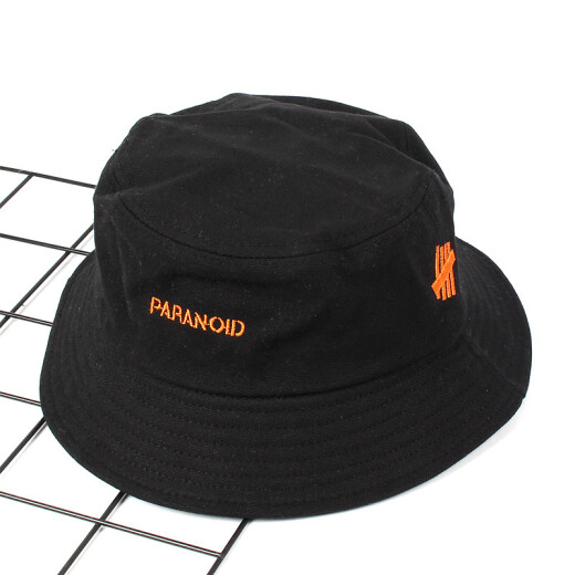 MAXVIVI letter basin hat fashionable fisherman hat sunshade outdoor sun hat men and women hat MMZ833023 black