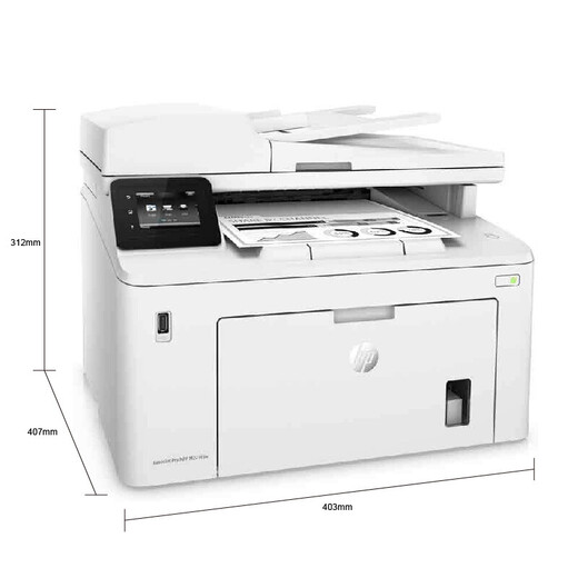 HP (HP) Imprimante M227FDW / 227D / FDN Copie au laser en noir et blanc sans fil et numérisation Imprimante à domicile tout-en-un à double face M227FDW avec chargeur de documents + trois ans de porte à porte